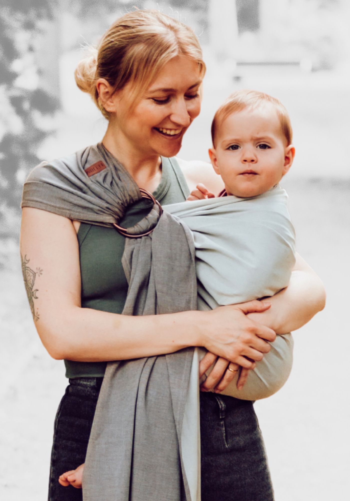 LELIBA Ring Sling Sepia